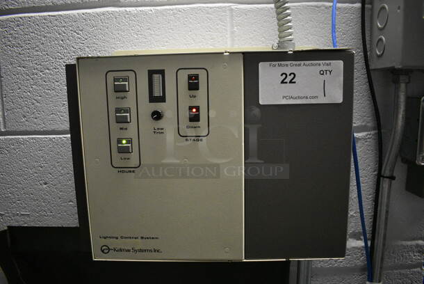 Kelmar Systems Model 2.4 kw LCS Encore Lighting Control System. 14x5.5x10.5. BUYER MUST REMOVE