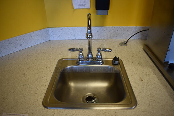 Work Counter w/ Gray Doors, White Countertop and Sink Bay. 173x30x36 BUYER MUST REMOVE - Image 2 of 10