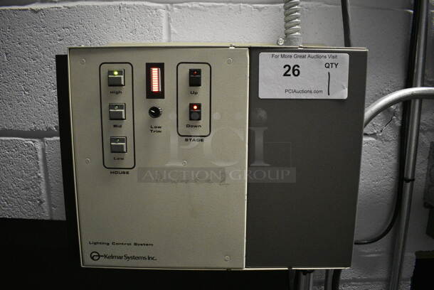 Kelmar Systems Model 2.4 kw LCS Encore Lighting Control System. 14x5.5x10.5. BUYER MUST REMOVE