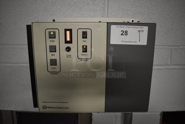 Kelmar Systems Model 2.4 kw LCS Encore Lighting Control System. 14x5.5x10.5. BUYER MUST REMOVE