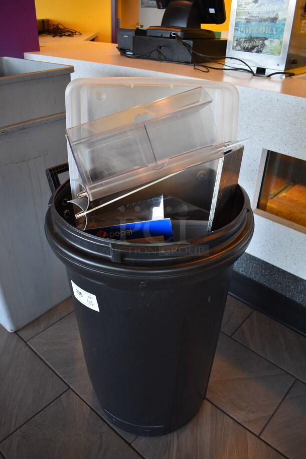ALL ONE MONEY! Lot of Various Items in Black Trash Can! 22x22x32 - Image 2 of 3