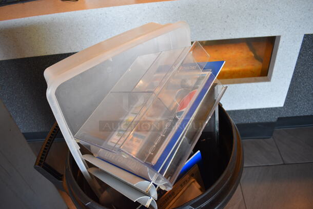 ALL ONE MONEY! Lot of Various Items in Black Trash Can! 22x22x32 - Image 3 of 3