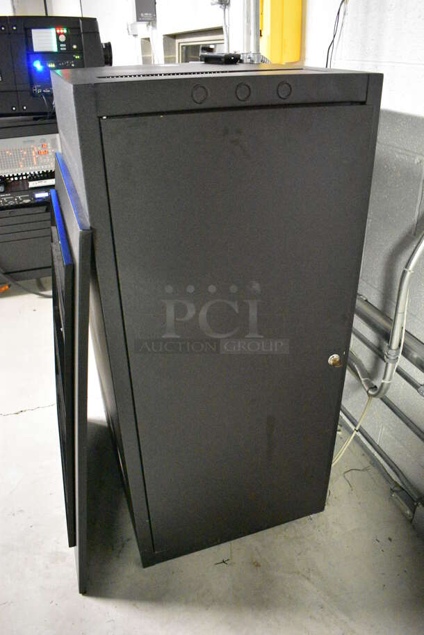 5 FANTASTIC! Items In Black Metal Rack Unit; Dolby CP750 Digital Cinema Processor, CM Series Monitor, 3 QSC BCA1622 Digital Cinema Amplifiers. 22x28x46.5. 5 Times Your Bid! - Image 7 of 8