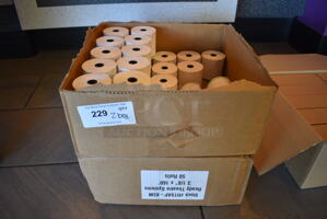 ALL ONE MONEY! Lot of 2 Boxes of Receipt Printer Paper! 