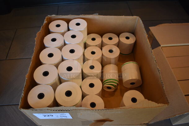 ALL ONE MONEY! Lot of 2 Boxes of Receipt Printer Paper!  - Image 2 of 4