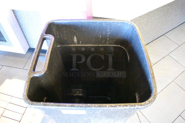 Black Poly Trash Can. 22x22x38 - Image 2 of 4