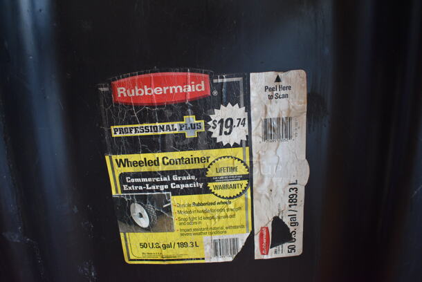 Black Poly Trash Can. 22x22x38 - Image 4 of 4