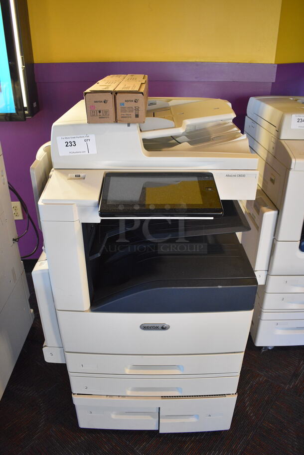 Xerox AltaLink C8030 Floor Style Copier, Printer, Scanner, Fax Machine. 25x26x45. Tested and Working!