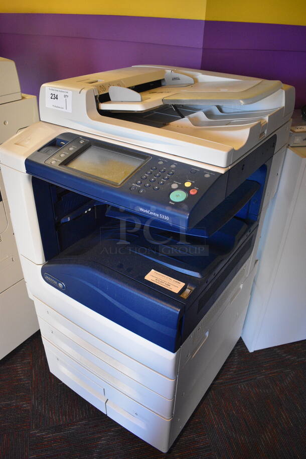 Xerox Workcentre 5330 Floor Style Copier, Printer, Scanner, Fax Machine. 24x24x44. Tested and Working! - Image 6 of 7