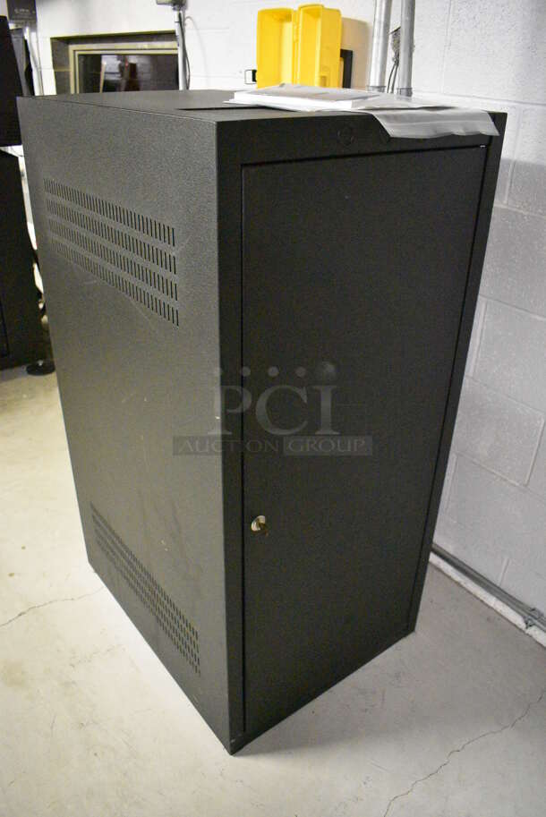 5 FANTASTIC! Items In Black Metal Rack Unit; Dolby CP750 Digital Cinema Processor, CM Series Monitor, 2 QSC BCA1622 Digital Cinema Amplifiers and Kelmar Unit. 22x28x46.5. 5 Times Your Bid! - Image 7 of 9
