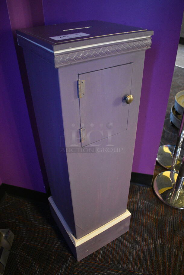 Pedestal w/ Door. 13x13x42 - Image 2 of 4