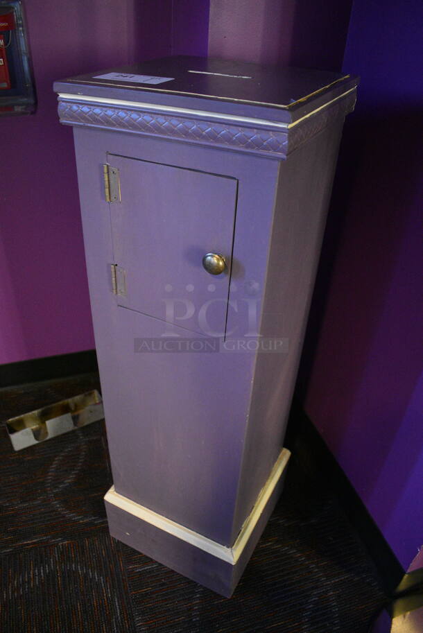 Pedestal w/ Door. 13x13x42 - Image 3 of 4