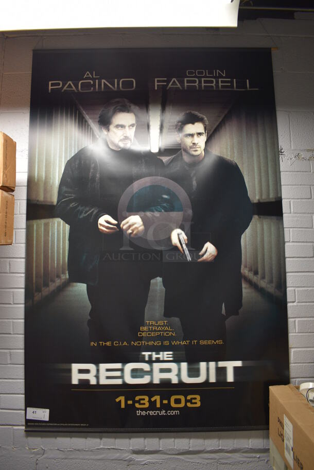 The Recruit Movie Poster Featuring Al Pacino and Colin Farrell. 47x71