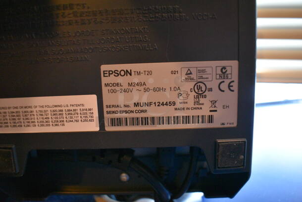 ALL ONE MONEY! Lot of Posiflex 15" POS System Monitor, Epson Model M249A Receipt Printer, Phone and Metal Cash Drawer! - Image 4 of 6