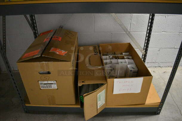 ALL ONE MONEY! Lot of Various Lightbulbs on Gray Metal 4 Tier Shelving Unit! 48x24x72 - Image 6 of 9