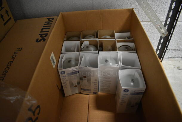 ALL ONE MONEY! Lot of Various Lightbulbs on Gray Metal 4 Tier Shelving Unit! 48x24x72 - Image 7 of 9
