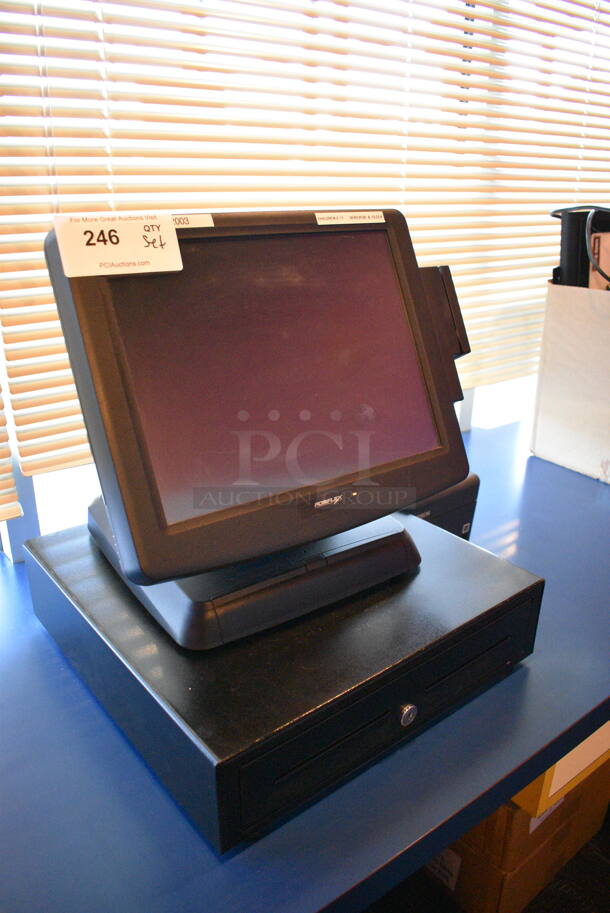 ALL ONE MONEY! Lot of Posiflex 15" POS System Monitor, Epson Model M249A Receipt Printer and Metal Cash Drawer! - Image 2 of 5