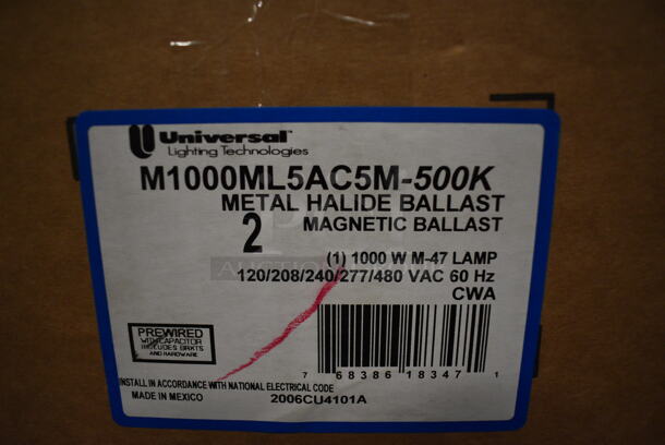 2 Universal M1000ML5AC5M-500K Ballasts. 2 Times Your Bid! - Image 3 of 3