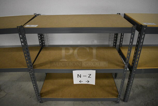 Gray Metal 3 Tier Shelving Unit. 36.5x18.5x36 - Image 1 of 3