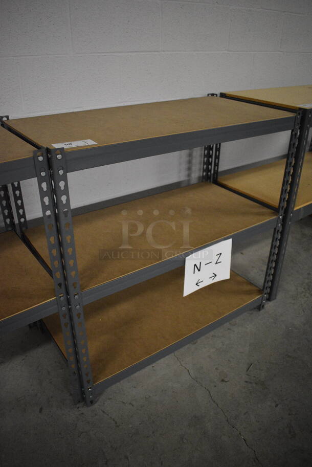 Gray Metal 3 Tier Shelving Unit. 36.5x18.5x36 - Image 3 of 3