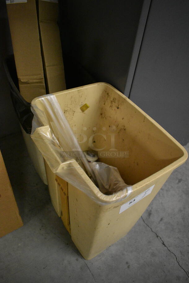 2 Poly Trash Cans. Includes 14x11x18. 2 Times Your Bid! - Image 2 of 2