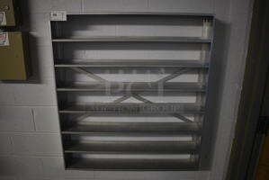 Metal Wall Mount Shelving Unit. 37x5x41. BUYER MUST REMOVE