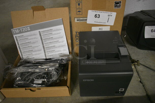 BRAND NEW IN BOX! Epson Model M267D Receipt Printer. 6x8x6 - Image 1 of 5