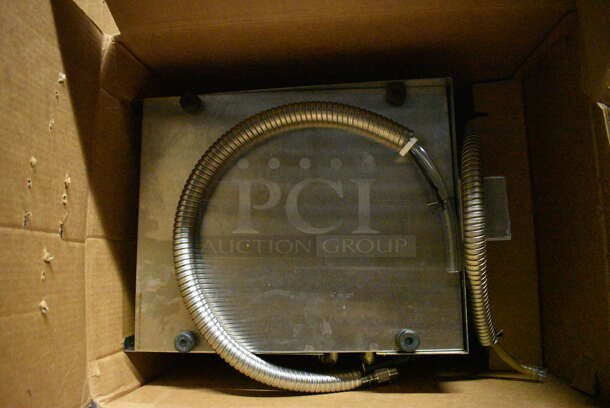 IN ORIGINAL BOX! Metal Commercial Bag in Box Pump. 12x18x14