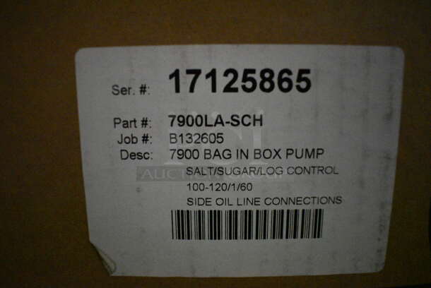 IN ORIGINAL BOX! Metal Commercial Bag in Box Pump. 12x18x14 - Image 2 of 4
