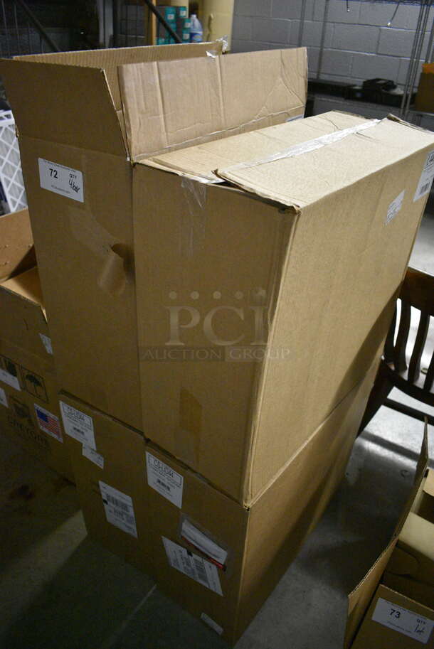 4 Boxes of Clear Plastic Lids. 4 Times Your Bid! - Image 4 of 4