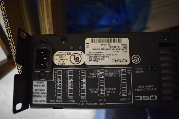 QSC DCA1622 Digital Cinema Amplifier. 19x15x3.5 - Image 4 of 5