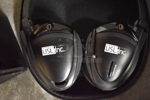ALL ONE MONEY! Lot of 2 Boxes of Various Items Including Headphones for Hard of Hearing and Cupholder Caption Boxes for Deaf.  - Image 5 of 7