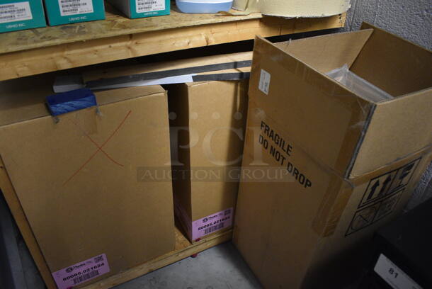 ALL ONE MONEY! Lot of 4 Tier Shelving Unit w/ Contents! 42x24x95 - Image 5 of 5