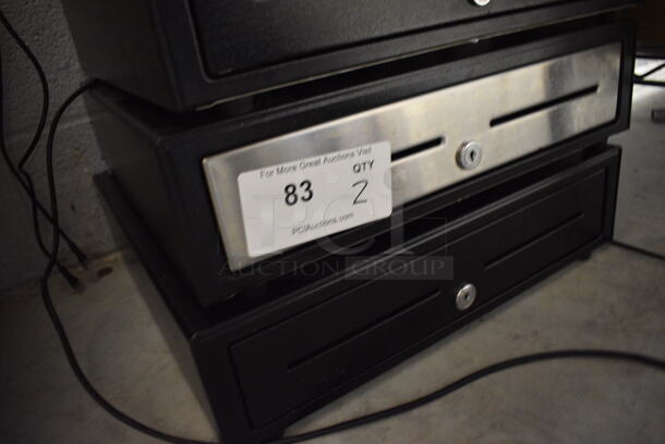 2 Black Metal Cash Drawers. 16x16.5x4.5. 2 Times Your Bid! - Image 3 of 3