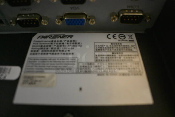 Partner Model SP-850-BZ 15" POS Monitor.  - Image 4 of 6