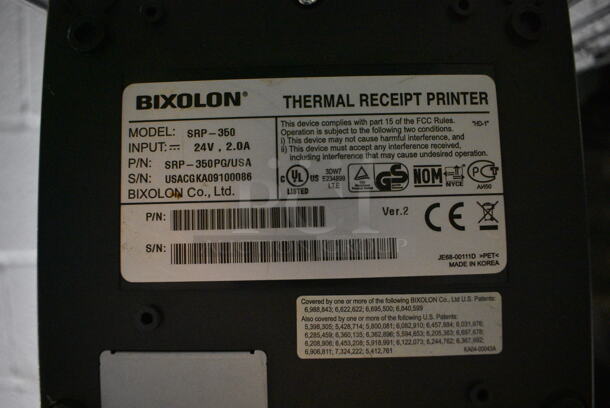 Bixolon SRP-360 Receipt Printer. 6x8x6 - Image 4 of 4