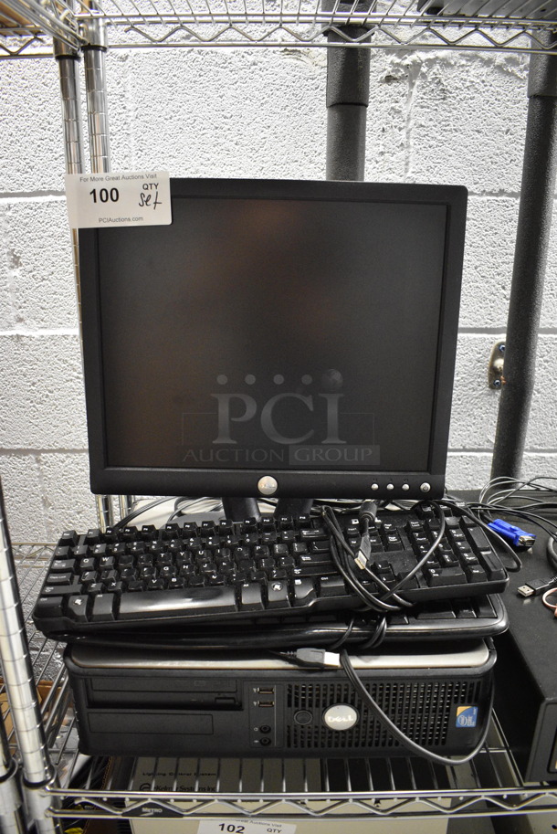 ALL ONE MONEY! Lot of Dell Computer Monitor, Dell Computer Tower and 2 Keyboards! - Image 1 of 5