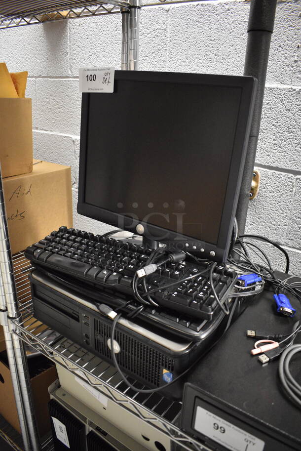 ALL ONE MONEY! Lot of Dell Computer Monitor, Dell Computer Tower and 2 Keyboards! - Image 2 of 5