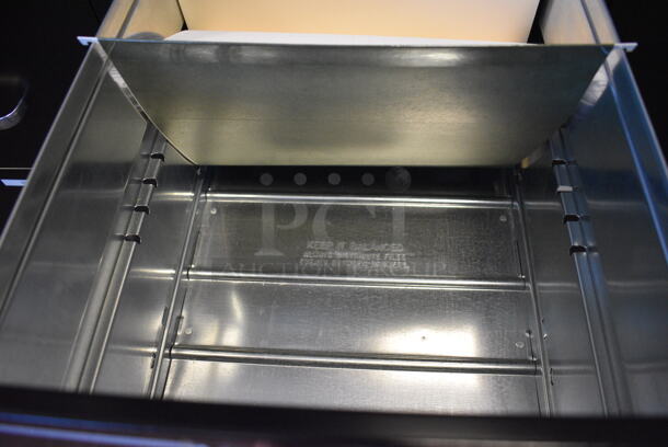 Hirsch Black Metal 4 Drawer Filing Cabinet. 15x27x52 - Image 4 of 6