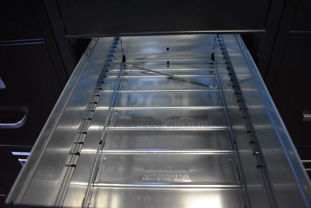 Hirsch Black Metal 4 Drawer Filing Cabinet. 15x27x52 - Image 5 of 6