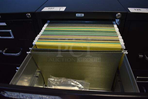 Hirsch Black Metal 4 Drawer Filing Cabinet. 15x27x52 - Image 6 of 6