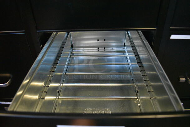 Staples Black Metal 4 Drawer Filing Cabinet. 15x27x52 - Image 4 of 6