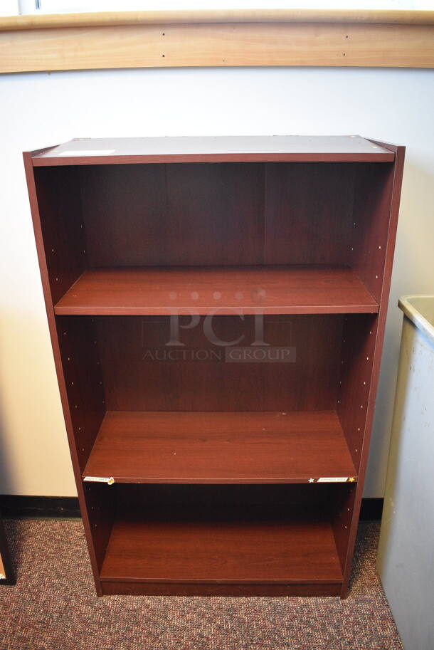 Wood Pattern Bookshelf. 28x12x48 - Image 1 of 3