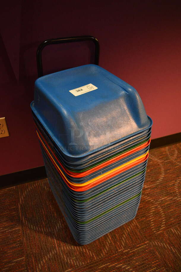 ALL ONE MONEY! Lot of Koala Kare Multi Colored Booster Cinema Seats for Children on Rack. 15x16x5 - Image 2 of 5