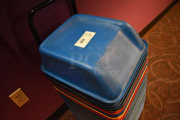 ALL ONE MONEY! Lot of Koala Kare Multi Colored Booster Cinema Seats for Children on Rack. 15x16x5 - Image 3 of 5