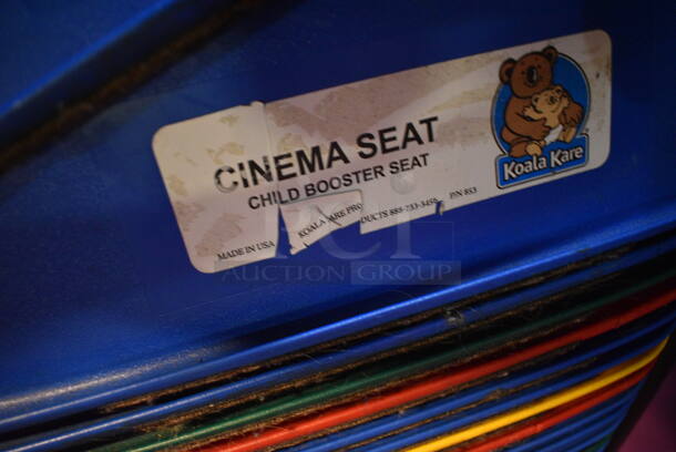 ALL ONE MONEY! Lot of Koala Kare Multi Colored Booster Cinema Seats for Children on Rack. 15x16x5 - Image 4 of 5