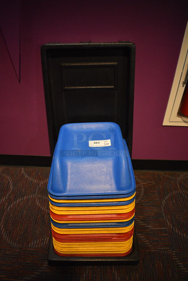 ALL ONE MONEY! Lot of Koala Kare Multi Colored Booster Cinema Seats for Children on Rack. 15x16x5 - Image 1 of 5