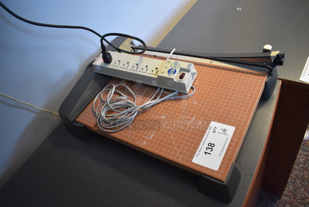 ALL ONE MONEY! Lot of Paper Cutter and Power Strip! - Image 2 of 2
