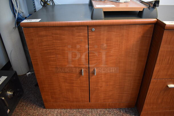 Wood Pattern 2 Door Cabinet. 29x21x28.5