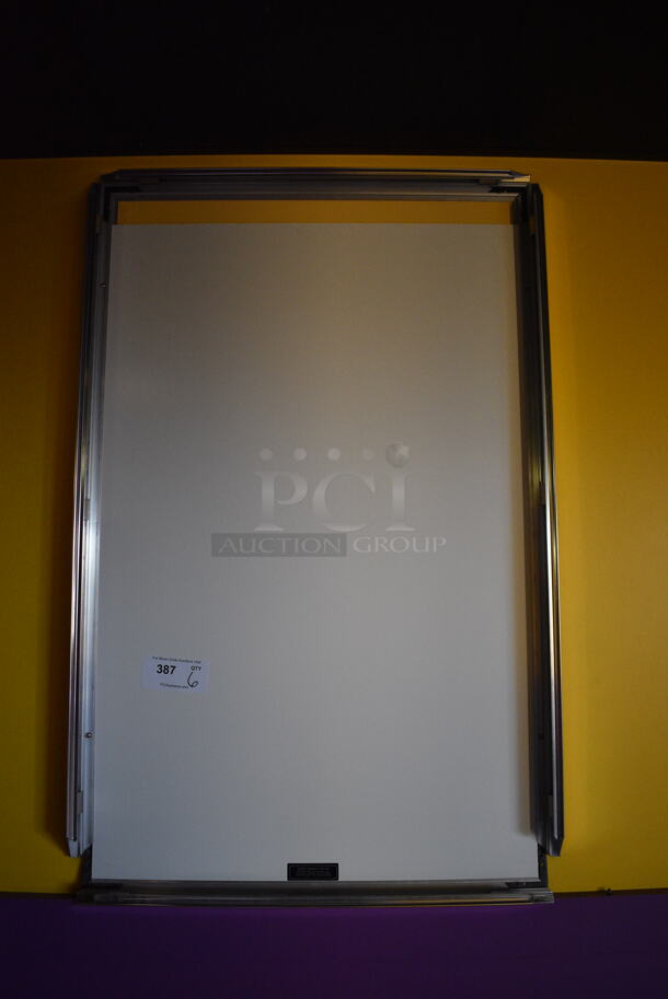 6 Schult Design and Display Metal Wall Mount Movie Poster Frames. 28x1x42. 6 Times Your Bid! BUYER MUST REMOVE - Image 1 of 7